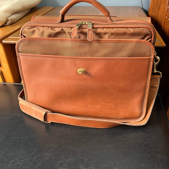 Coach VTG Lexington Briefcase w Strap Brown Weather Resistant Cowhide Leather - Picture 3 of 4